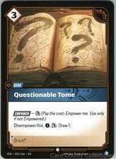 QUESTIONABLE TOME 054/166 RIFTBOUND NM/M