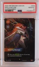 Riftbound Miss Fortune - Bounty Hunter OGN 309/298 Overnumber PSA 10