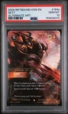 2025 RIFTBOUND: LEAGUE OF LEGENDS OGN-ORIGINS #164a SETT ALTERNATE ART PSA 10