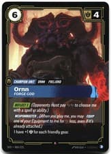 Ornn - Forge God [SFD-085/221] Rare Spiritforged Riftbound League of Legends ...