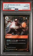 2025 RIFTBOUND: LEAGUE OF LEGENDS OGN-ORIGINS #151A LEE SIN - CENTERED PSA 10