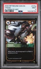Yasuo - Remorseful 076A Alternate Art Riftbound PSA 9