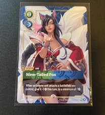 Riftbound METAL Card Ahri Nine-Tailed Fox Origins Prize Wall Plated Legend Promo