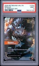 PSA 9 - Rengar - Trophy Hunter Unleashed 120a/219 Alternate Art Rare Riftbound