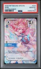 2026 RIFTBOUND SPIRITFORGED SFD 227/221  AHRI OVERNUMBER PSA 10 GEM MT English