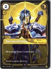 DECREE OF UNITY 131/166 RIFTBOUND FOIL NM/M