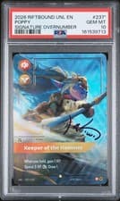 Riftbound Poppy Keeper Of The Hammer Unleashed 237* Signature Overnumber PSA 10