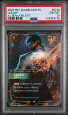 2025 RIFTBOUND: LEAGUE OF LEGENDS OGN-ORIGINS #078A LEE SIN - ASCETIC PSA 10