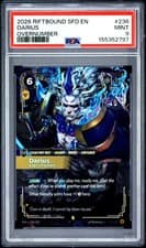 PSA 9 Darius - Executioner 236 Sfd-Spiritforged Overnumber Riftbound