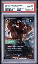 Riftbound: League Of Legends - Lee Sin Ascetic Release Event Prize Pack PSA 10