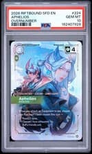 Riftbound Spiritforged - Aphelios Exalted Overnumbered 224/221 ENG PSA 10