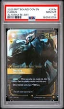 2025 RIFTBOUND: LEAGUE OF LEGENDS OGN-ORIGINS #243A DARIUS - EXECUTIONER PSA 10