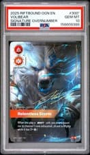 2025 RIFTBOUND ORIGINS SIGNATURE OVERNUMBER VOLIBEAR - RELENTLESS STORM PSA 10