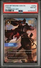 2025 RIFTBOUND: LEAGUE OF LEGENDS OGN-ORIGINS #205A YASUO - WINDRIDER PSA 8