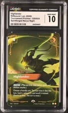 CGC 10 Master Yi Highlander 020/024 PROMO Riftbound LoL Nexus Night Pack Gem Mt.