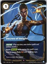 DECREE OF INSIGHT 061/166 RIFTBOUND FOIL NM/M