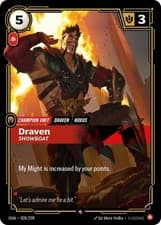 1x Draven - Showboat - 028/298 - Rare - Foil NM-Mint Riftbound TCG: Origins Rift