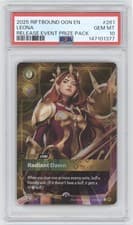 2025 RIFTBOUND: LEAGUE OF LEGENDS OGN-RELEASE EVENT PRIZE PACK #261 LEONA PSA 10