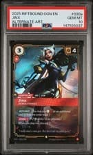 2025 RIFTBOUND: LEAGUE OF LEGENDS OGN-ORIGINS #030A JINX - DEMOLITIONIST PSA 10