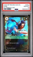 2025 RIFTBOUND: LEAGUE OF LEGENDS OGN-ORIGINS #066A AHRI - ALLURING PSA 10
