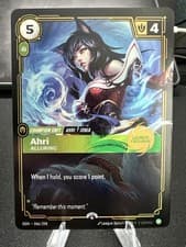 Alluring Ahri - Unplayed English Riftbound 2025 Launch Promo League of Legends