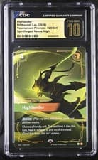 CGC 10 Pristine - Master Yi Highlander 020/024 PROMO Riftbound LoL Nexus Night