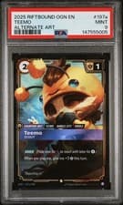 2025 RIFTBOUND: LEAGUE OF LEGENDS OGN-ORIGINS ALTERNATE ART TEEMO - SCOUT PSA 9