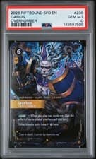 2026 RIFTBOUND:SPIRITFORGED EN  SFD 236/221 DARIUS EXECUTIONER OVERNUMBER PSA 10