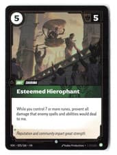 Riftbound Esteemed Hierophant VEN 025/166 Foil