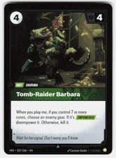 TOMB-RAIDER BARBARA 037/166 UNCOMMON VENDETTA RIFTBOUND FOIL NM/M