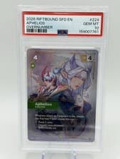 Riftbound SFD Aphelios #224 Overnumber Foil English 2026 PSA 10
