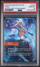 2026 RIFTBOUND:  SFD-SPIRITFORGED #233* YONE SIGNATURE OVERNUMBER PSA 10