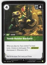 Tomb-Raider Barbara 037/166 Uncommon Vendetta Riftbound NM/M
