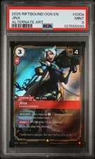 2025 RIFTBOUND: LEAGUE OF LEGENDS OGN-ORIGINS #030A JINX - DEMOLITIONIST PSA 9