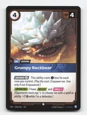 Grumpy Rockbear 050/166 Common Vendetta Riftbound Near Mint