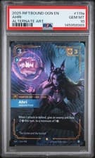2025 RIFTBOUND: LEAGUE OF LEGENDS OGN-ORIGINS #119A AHRI - INQUISITIVE PSA 10
