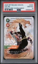 2025 Riftbound Origins EN Signature Overnumber #304* Lee Sin PSA 10 GEM MINT