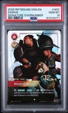 2025 RIFTBOUND:  OGN-ORIGINS OVERNUMBER SIGNATURE DARIUS - HAND OF NOXUS PSA 10
