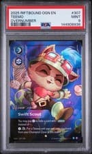 2025 RIFTBOUND ORIGINS #307 TEEMO OVERNUMBER PSA 9 [144908936]