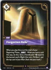 FORGOTTEN RELIC 108/166 RIFTBOUND FOIL NM/M