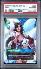 2025 RIFTBOUND OGN EN - AHRI NINE-TAILED FOX 255/298 RELEASE EVENT - PSA 10