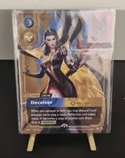 Riftbound Leblanc, Deceiver - Sealed Plated Metal Prize Wall Card