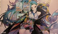 Riftbound TCG Yasuo - UNFORGIVEN METAL Foil Prize Bologne + Playmat vayne+ Promo