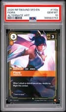 2026 RIFTBOUND: LEAGUE OF LEGENDS SFD-SPIRITFORGED #110A FIORA - PEERLESS PSA 10