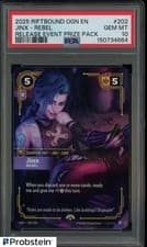 2025 Riftbound OGN EN Release Event Prize Pack #202 Jinx Rebel PSA 10 GEM MINT