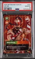 Riftbound Lee Sin Blind Monk Plated Metal Prizewall Origins 257/298 PSA 10