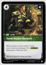 Tomb-Raider Barbara 037/166 Vendetta Riftbound NM/M