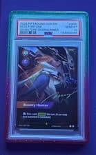 2025 OGN Riftbound Miss Fortune Bounty Hunter Overnumber Signature #309 PSA 10