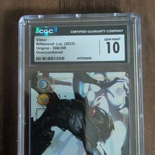 2025 Riftbound Origins Viktor Overnumber #308 CGC 10 Herald Of The Arcane