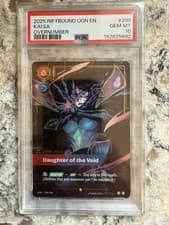 2025 RIFTBOUND ORIGINS #299/298 KAI'SA DAUGHTER OF THE VOID OVERNUMBER PSA 10